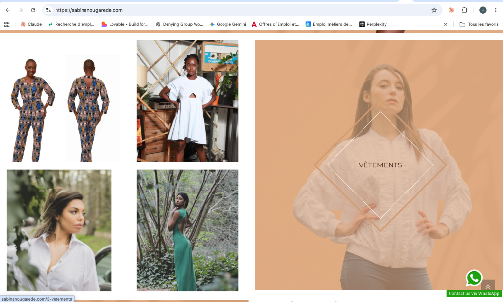Boutique en ligne Sabina Nougarède — Mode et Bijouterie